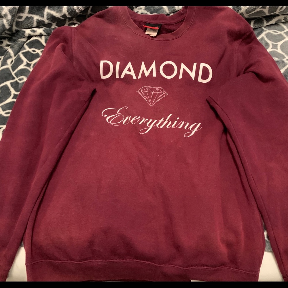 Men’s Burgundy Crewneck Sweater